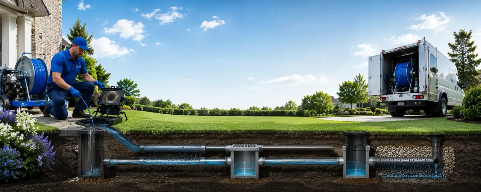 Outdoor drain cleaning information for Villisca, IA